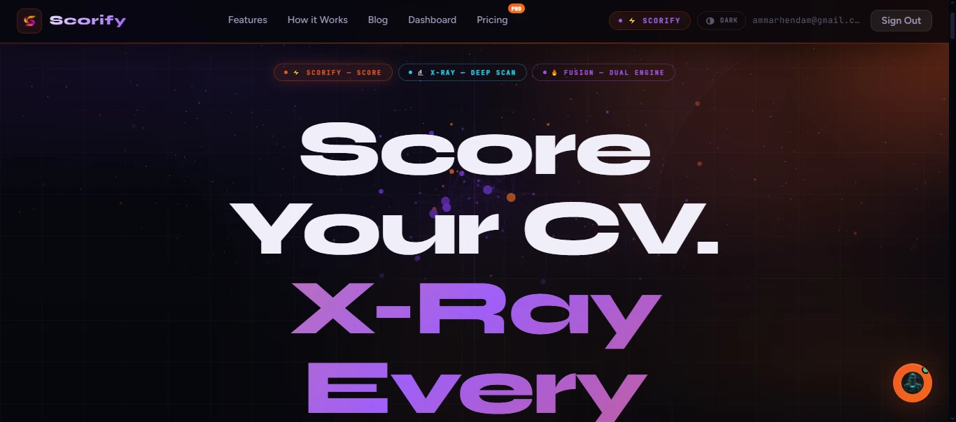 Scorify — AI CV analysis platform